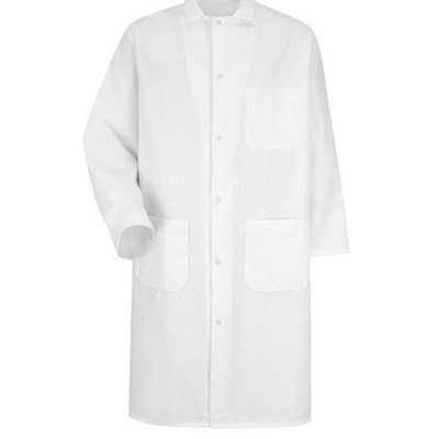 Red Kap® Gripper-Front Spun Polyester Butcher Coat with Interior Pocket