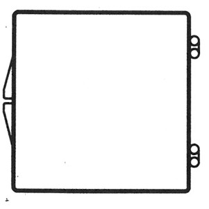 Rigid Clear Hinged Plastic Box (2 9/16"x2 9/16"x1")