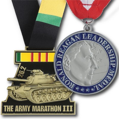 1 7/8" (1.875") Custom Cast Single Sided 3-D Medal