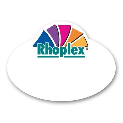 Full Color 50 Mil Name Badge (2.125"X3.875") Oval