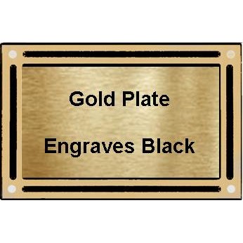 4" x 6" Brown/Bronze Cast Aluminum w/3" x 5" Plate