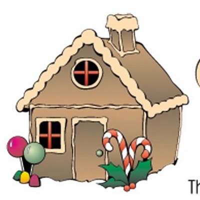 Gingerbread House Rectangle Metal Photo Magnet (2 1/2"x3 1/2")