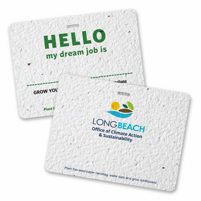 Seed Paper Name Badge