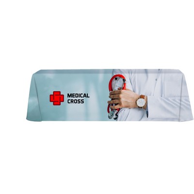 8' Standard 7 Oz. Fabric Non-Fitted Table Cover