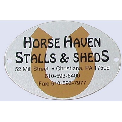 .032 Anodized Aluminum Name Plate up to 3 square In.