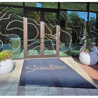 Outdoor or Indoor Logo Entry Mat - Brand Ambassador Logo Floor Mat - 7' X 10'