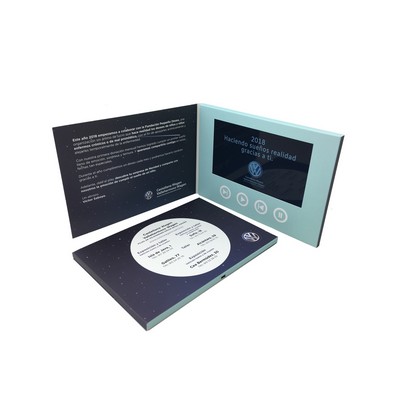 7" HD A4 Standard Soft Cover Business Video Brochure Card