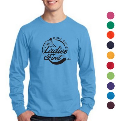 Port & Company 5.4 oz 100% Cotton Performance Long-Sleeve T-shirt
