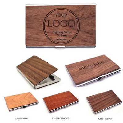 Wooden Business Card Holder