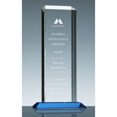 Apollo Award w/Blue Base (5"x 11 3/4")