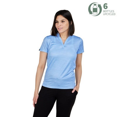 Storm Creek Women's Unwinder Printed Bamboo Short Sleeve Polo