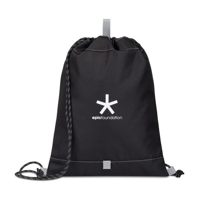 Repeat Recycled rPET Cinchpack - Medium Grey