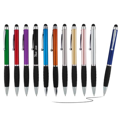 2" 1 Twist Action Stylus Ballpoint Pen