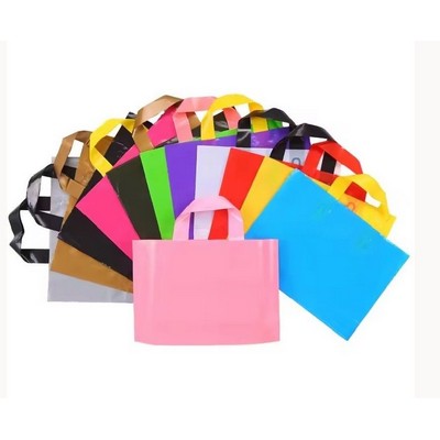 0.16 Mm Soft Handles Plastic Shopping Bags