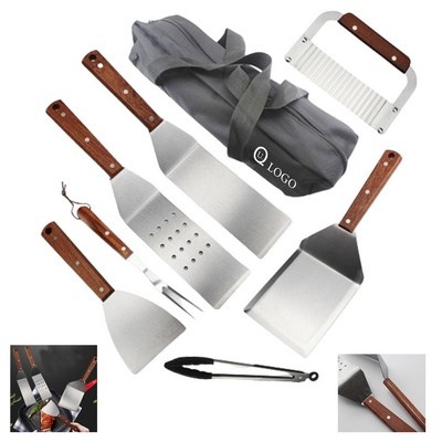 8-Piece BBQ Grill Tool Set