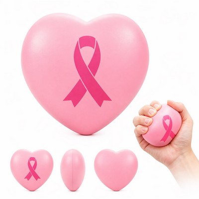 Breast Cancer Awareness Pink Ribbon Stress Ball