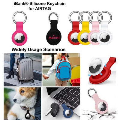 iBank ® AirTag-Compatible Silicone Keychain