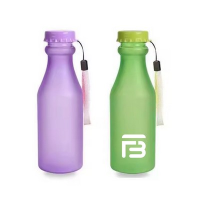Reusable plastic water bottle