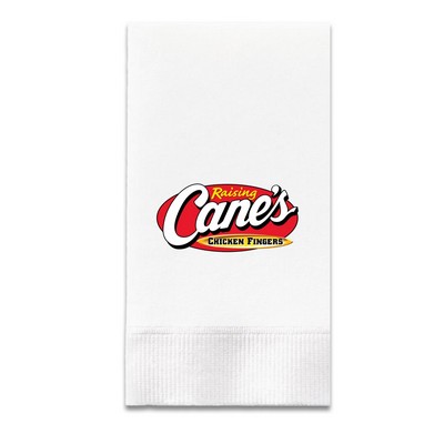 3 Ply White Dinner Napkin - 1/8 Fold, Digital, FSC® Certified