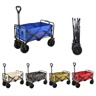 Collapsible Sturdy Steel Frame Garden Wagon