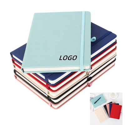 Premium Business Leather-Covered Fashion A5 Notebook