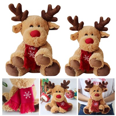 Plush Christmas Elk Deer Doll