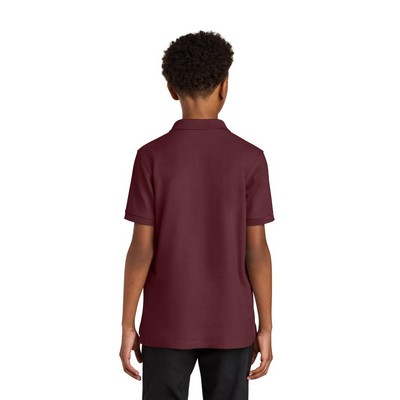 Port Authority Youth Wearever Signature Pique Polo