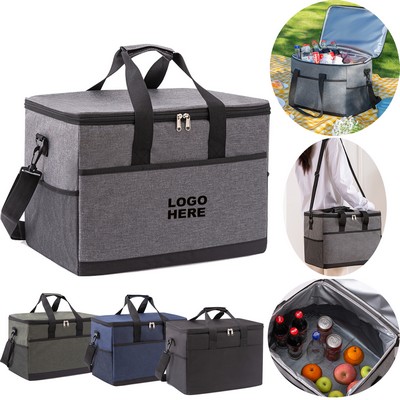 Promotional Large Capacity Travel Cooler Tote 35L Leakproof Insulated Bag for Camping