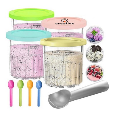 Clear Ice Cream Cup