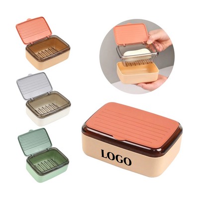 Soap Dish With Lid & Draining Tray