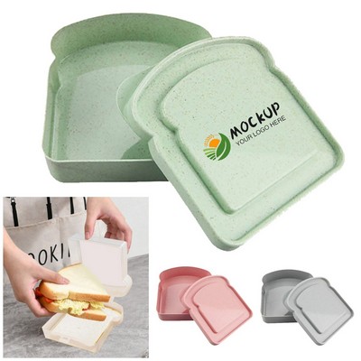 Portable Wheat Straw Plastic Sandwich Box