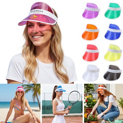 UV Protection Plastic Sun Visor Hat