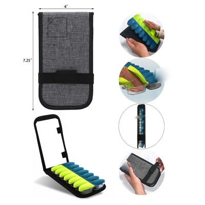 14 Slots Magnetic Folding Pill Organizer