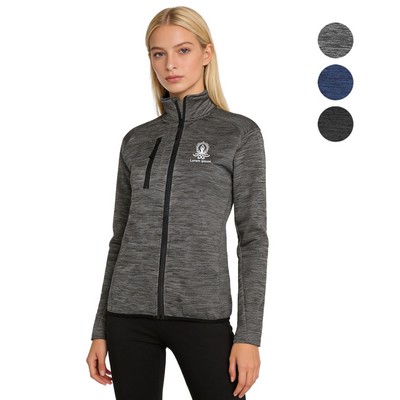 Women's Full Zip Heather Fleece Jacket