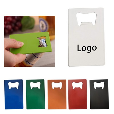Credit Card Brushed Gold Bottle Opener