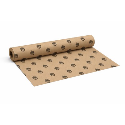 36" x 500' Natural Kraft Paper Roll - 1 Color Step & Repeat Print