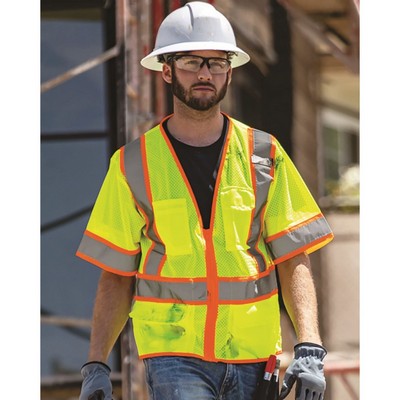 Kishigo Unisex Ultra-Cool™ Six-Pocket Mesh Surveyor's Vest - 1242-1243