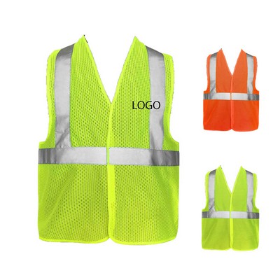 Mesh Fabric Reflective Safety Vest