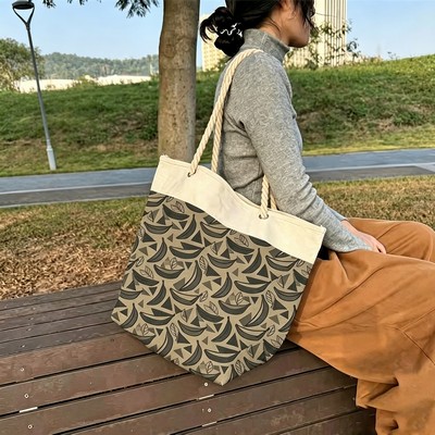 Large Cotton Cruising Tote