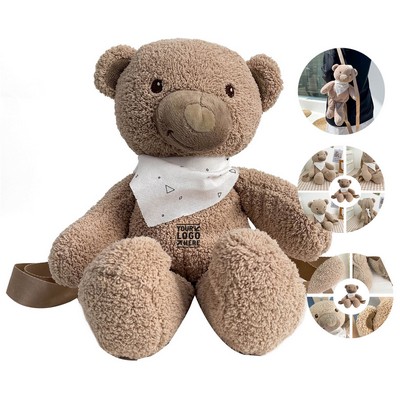Adorable Teddy Bear Plush Backpack