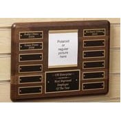 Dark Walnut 12 Month Perpetual Plaque (9"x12")