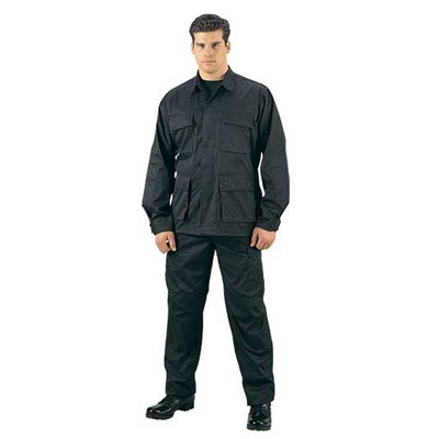 Black Rip-Stop B.D.U. Pants (XS to XL)