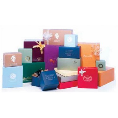 Matte Colors on Kraft 2 Piece Lock Corner Box (8"x8"x3.5")