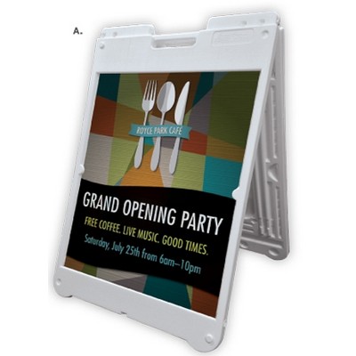 A-Frame Sign Holder Only (No Sign Insert)
