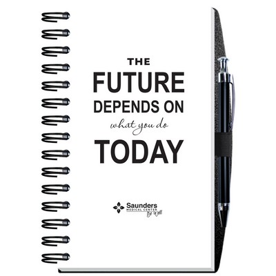 Time Manager Calendar w/Pen Safe Back (5"x 8")