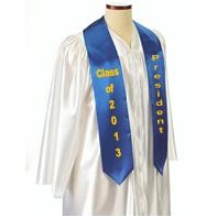 Custom 72" Graduation Sash - Royal Blue