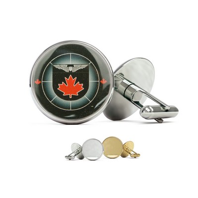Cuff Links w/Photoart Classic Lapel Pin (up to 0.5")