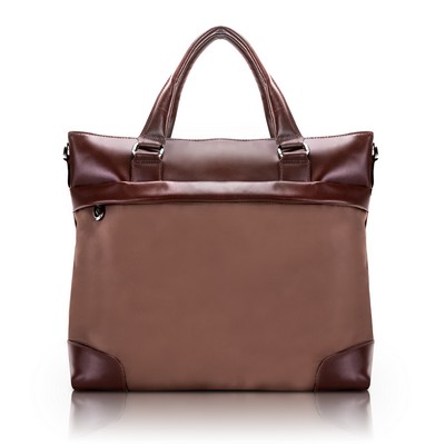 EASTWARD | 15" Khaki Nylon Slim Laptop Case | McKleinUSA