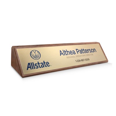 Solid Walnut Name Plate (10 1/2")