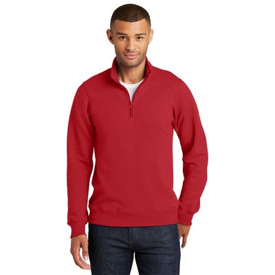Port & Co™ Fan Favorite Fleece 1/4-Zip Pullover Sweatshirt.